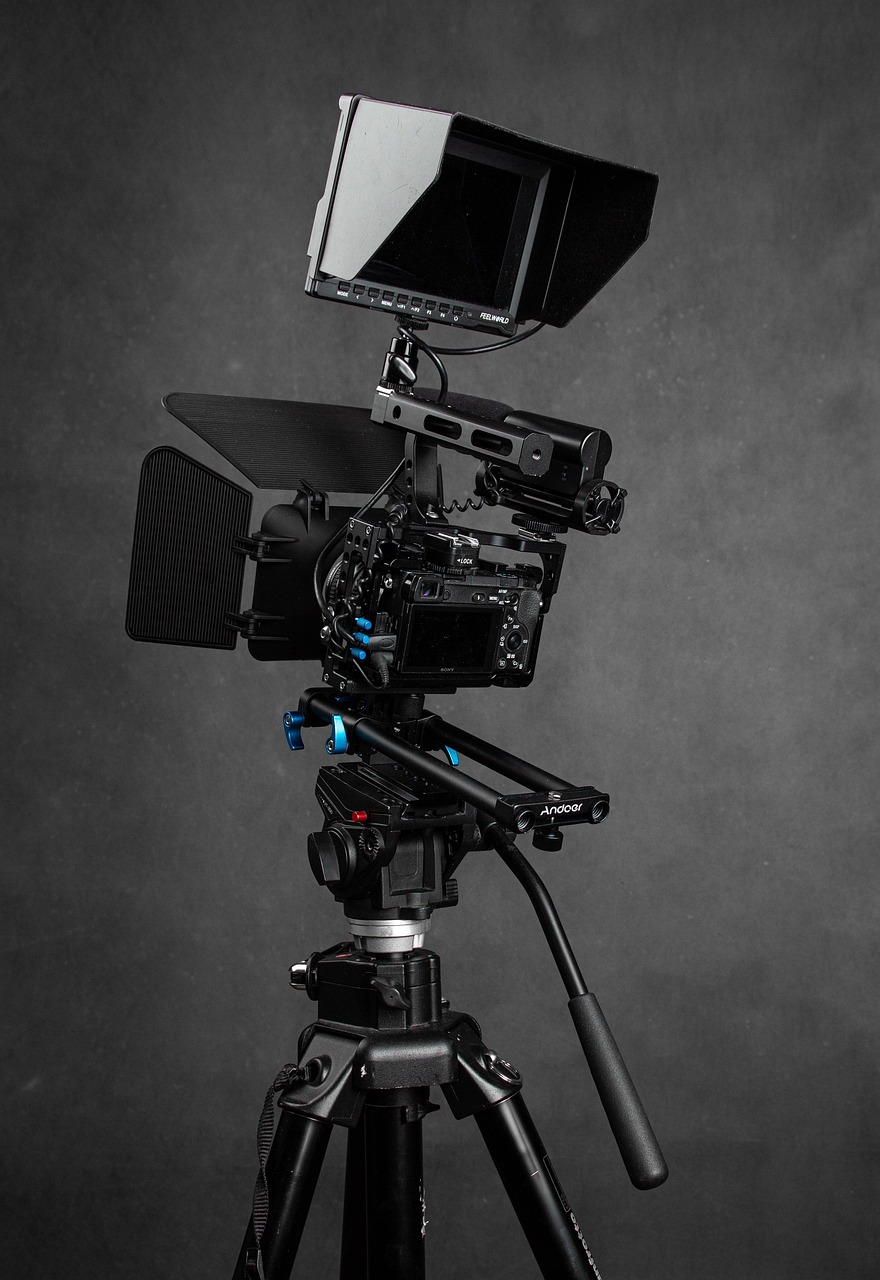media production team camera studio
